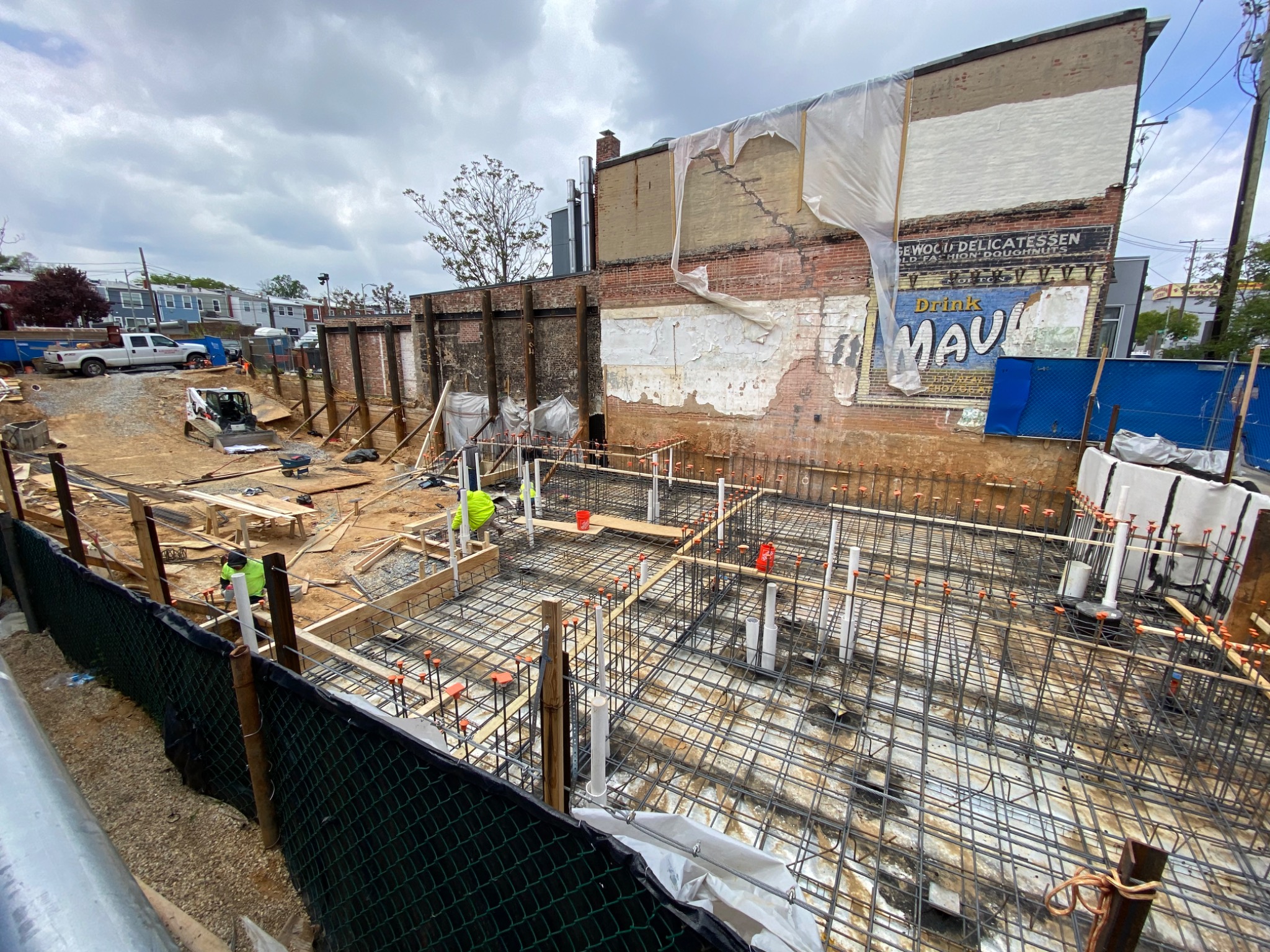 The Barker reinforcing and foundation construction