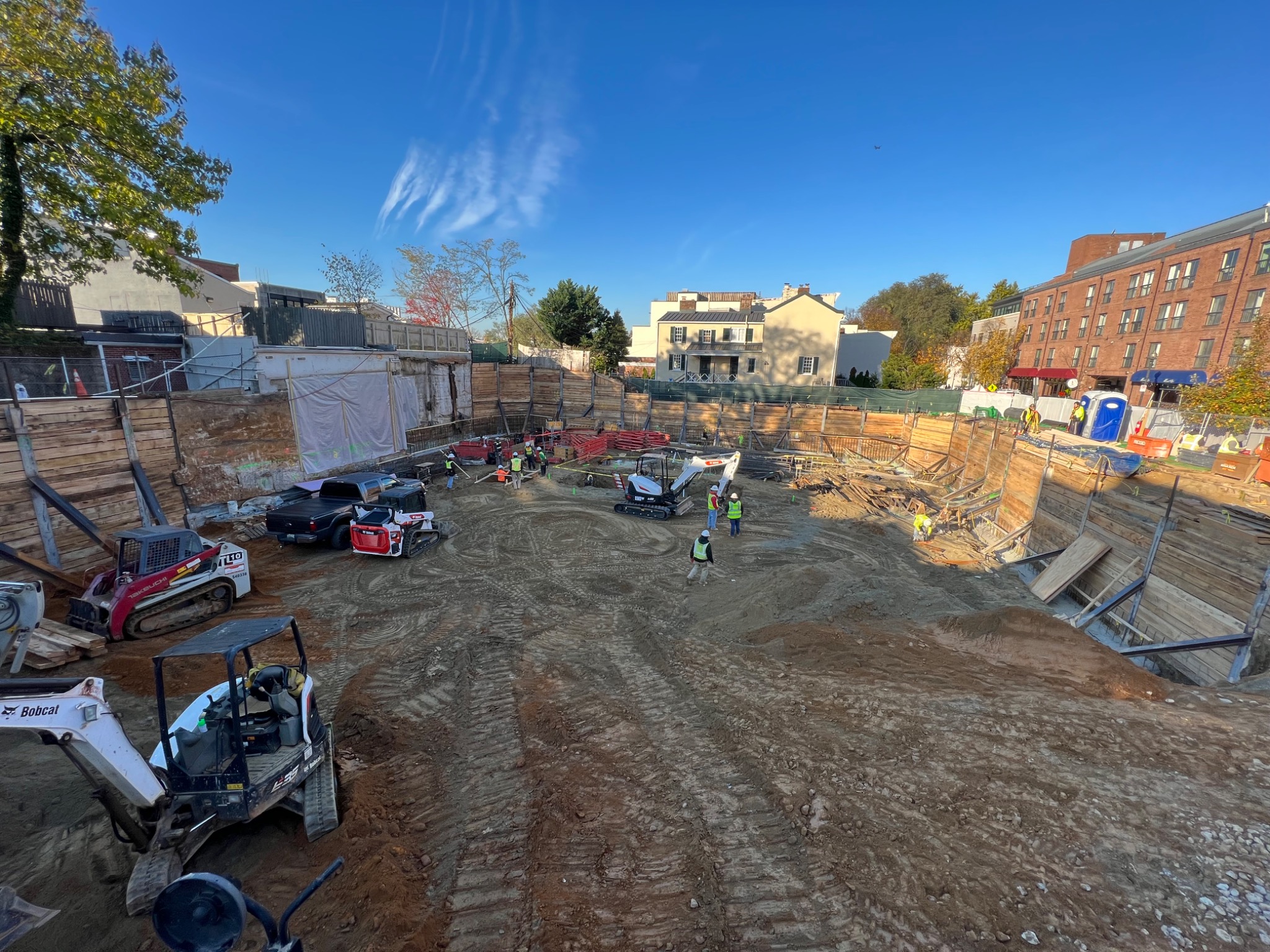 Weavers Row excavation and support of excavation