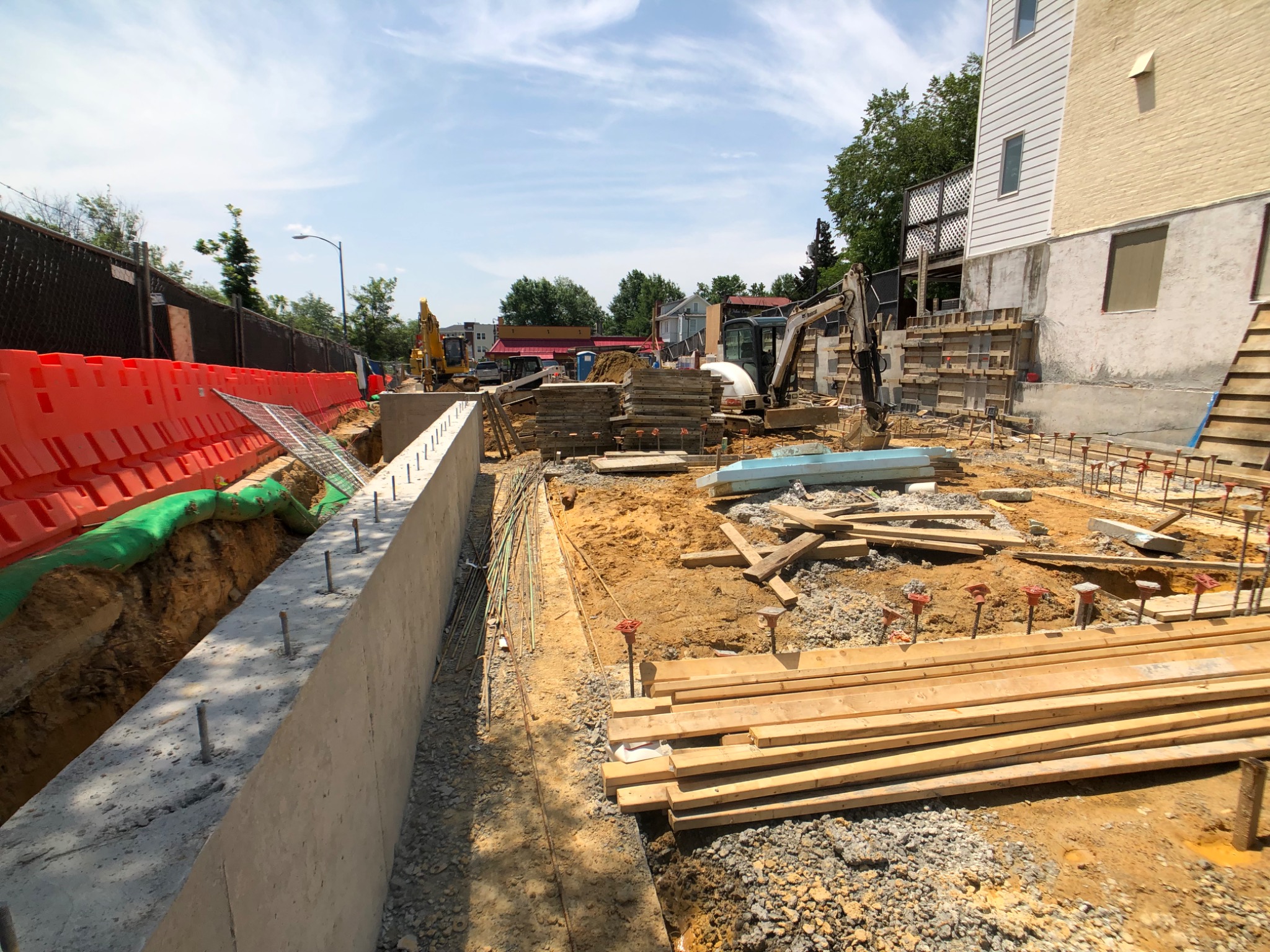 5230 Georgia Avenue NW foundation and site construction